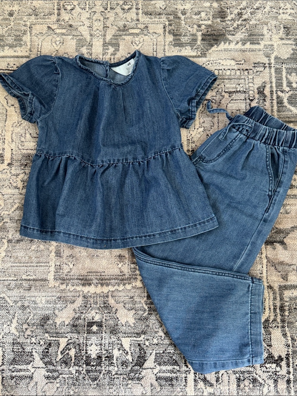 H&M Denim Blue Kids Matching Set